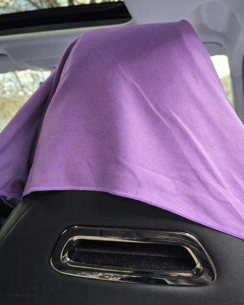 BumDry Car Seat Towel Cover - Purple